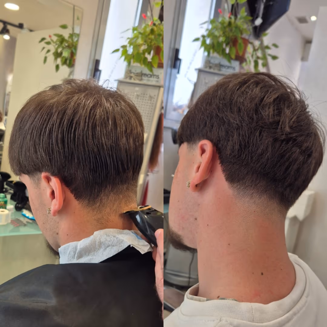 Prima e dopo colore naturale